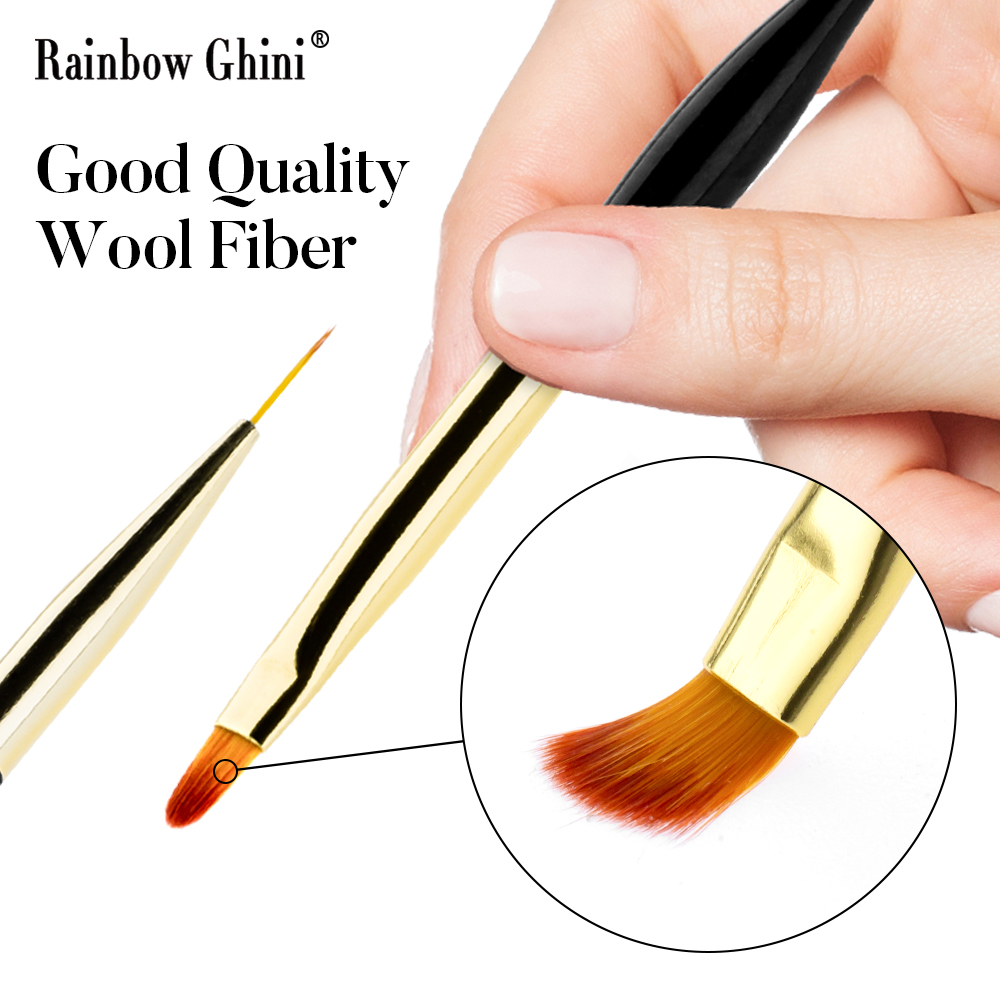 Detailing Brush Set - Pincéis de Unha Profissionais Rainbow Ghini