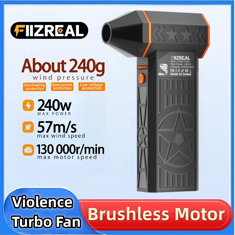 Dryer Car Blower - Ventilador Turbo Sem Escovas Fiizreal X50